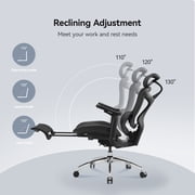 SIHOO C300 Computer Chair with Footrest,Gaming Chair with Soft 4D Armrests, Dynamic Lumbar Support and Swivel Office Chair