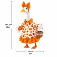 thumbnail image 6 of Fall Harvest Pumpkin Porch Goose Outfits Set, Maple Leaf Dress Big Bow Headband Goose Outfits for Autumn Thanksgiving Outdoor Yard Decor, 6 of 6