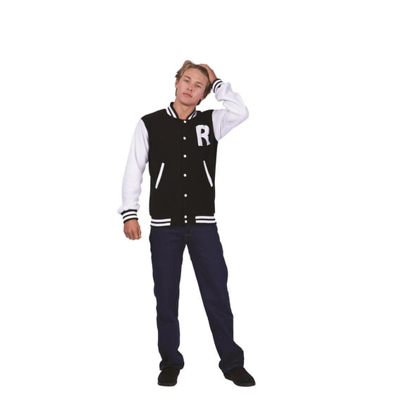 LETTERMAN JACKET- ADT BLK LRG
