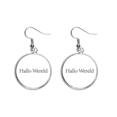 thumbnail image 1 of Hello World Dutch Ear Dangle Silver Drop Earring Jewelry Woman, 1 of 3
