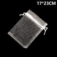 thumbnail image 3 of 25/50 piezas de bolsas de organza con cordón para regalo, para fiestas, regalos de Navidad, joyas, embalaje, color blanco, 3 of 5