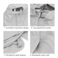 thumbnail image 3 of Gorra De Pesca De Ala Ancha, Sombrero De Protección Solar Al Aire Poliéster Y Tela De Malla Fácilmente Extraíble Ajustable Para Acampar, 3 of 7