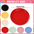 thumbnail image 2 of Round Plastic Serving Platters, Cafeteria Tray Platters, Fast Food Serving Trays, Stackable Decorative Trays for Tea Set Dessert Snack, for Appetizers, Fruit, Party Trays, Catering, Weddings & Events, 2 of 4