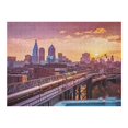 thumbnail image 5 of JRXY City Skyline Train Colorful Sky Wooden Puzzle Challenging Difficult Wood Puzzles for Adults 500 PCS, 5 of 6