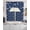 Blue, variant on Christmas Red Swag Curtains for Living Room/Bedroom Windows, Peace Love Xmas Holiday Kitchen Curtains and Valances Set 36 Inch Length, Light Filtering Swags Valance Curtain Panels