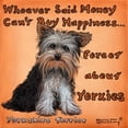 thumbnail image 2 of Kruskamp, Janet 26x26 Black Ornate Wood Framed with Double Matting Museum Art Print Titled - Yorkies = Happiness, 2 of 4