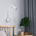 thumbnail image 4 of Wall-Mounted Reading Lamp Wall Hose Bedside Switch Control Minimalist Style Lamp(White US Plug), 4 of 4