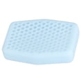thumbnail image 2 of Funda de silicona suave para jabón, bolsa exfoliante, guante, depurador corporal para baño, cocina, azul claro, 2 of 14