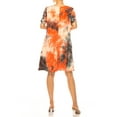 thumbnail image 5 of Women's Printed Short Sleeve Dress with Round Neckline and Side Pockets, 5 of 7