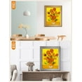 thumbnail image 5 of HFDF - Sunflowers - Vcent Van Gogh Giclee Prts w/Antique Brown for Wall Decor. Picture:, Total w/Frame: 12x16inch Framed, 5 of 6