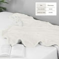 thumbnail image 3 of Great Bay Home Velvet Plush Sherpa Fleece Reversible Blanket, King/CalKing, Ivory, 3 of 5