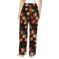 thumbnail image 3 of Naloa Colorful Tulips Print Women’s Ultra-Soft Comfy Pajama Lounge Pants with Pockets & Drawstring, 3 of 8