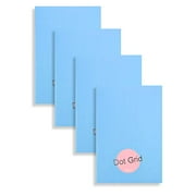 Miliko A5 Essential Series Softcover Dot Grid Notebook/Journal/Diary Set-8.27 Inches x 5.67 Inches, 4 Unique Designed Notebooks per Pack(DOT GRID)