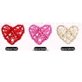 thumbnail image 1 of 6CM Heart-Shaped Rattan Decor, Natural Rattan Heart Wall Hanging for Home Decor, Handmade Woven Photo Frame for Wedding Party with 24 Pieces, 1 of 1