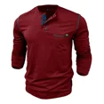 thumbnail image 2 of Camisa Henley Para Hombre,originals Henley De Manga Larga, 2 of 7