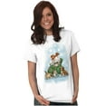 thumbnail image 5 of Cute Christmas Santa Sack Animals Women's Graphic T Shirt Tees Brisco Brands S, 5 of 5