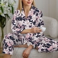 thumbnail image 6 of Sikiie Lilies Flowers Women's Long-Sleeve Shirt and Full-Length Bottom Pajama Set (s-xxl)-X-Large, 6 of 7