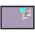 thumbnail image 2 of PinPix 24x16 Custom Cork Bulletin Board Quatrefoil Lt Pur Poster Board Has a Fabric Style Canvas Finish, Framed in Quatrefoil Lt Pur, by ArtToFrames (PinPix-489), 2 of 6