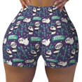 thumbnail image 2 of Lsque Bamboo Panda Pattern High Waisted Biker Shorts for Women-Tummy Control Fitness Athletic Workout Running Yoga Gym Shorts,Moisture-Wicking-X-Large, 2 of 9