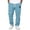 Sky Blue, variant on QHFBli Waffle Pants for Men Casual Vintage Solid Color Pant Drawstring Baggy Lightweight Textured Trousers Fashion Pants Men