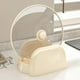 thumbnail image 5 of Soporte para utensilios de cocina con bandeja de drenaje | Estante de almacenamiento de encimera para espátulas, cucharas y tapas de ollas | Organizador compacto en blanco, verde y beige, 5 of 6