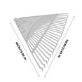 thumbnail image 5 of KCGYNP Horticultural 24-Tooth Rake Clearance,22.83x18.89in,Plastic & Rubber,Thickened,for Gardening,Yard Work,Leaf & Grass Sweeping, 5 of 5