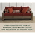 thumbnail image 3 of Textured Solid Henna Deep Seating Cushion Set, 3 of 8