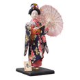 thumbnail image 2 of Escultura de muñeca geisha japonesa étnica, adorno artesanal de 30 cm, estilo tradicional asiático. Estilo C, 2 of 9