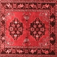 thumbnail image 1 of Ahgly Company Machine Washable Indoor Square Persian Red Traditional Area Rugs, 5' Square, 1 of 4