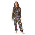 thumbnail image 2 of FORMRS Onesies Pajama for Adults Unisex Hoodie Winter Jumpsuit One Piece Sleepwear, Sizes S-2XL, Moon Pattern, 2 of 7