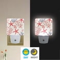 thumbnail image 2 of Yayeee LED Plug in Night Light for The Home with Auto Dusk to Dawn Light Sensors, 2 Pack, Starfish Seashell, 2 of 6