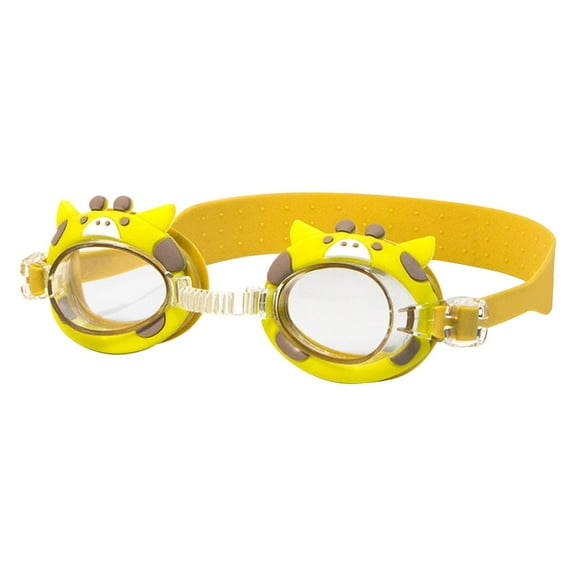 Tnarru Cartoon Animal Kids Swimming Goggles Children Swim Glasses Waterproof Water Pool Goggles Clear Vision Child Swim Goggles Kids Giraffe