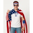 thumbnail image 3 of Disfraz de Cape BleSky con la bandera estadounidense para adulto del 4 de julio, 3 of 9