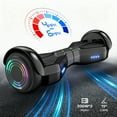 thumbnail image 2 of MOSTA Bluetooth Hoverboard with LED Headlight, 2-Wheel Self-Balancing Electric Scooter 6.5 inch Black, 2 of 8