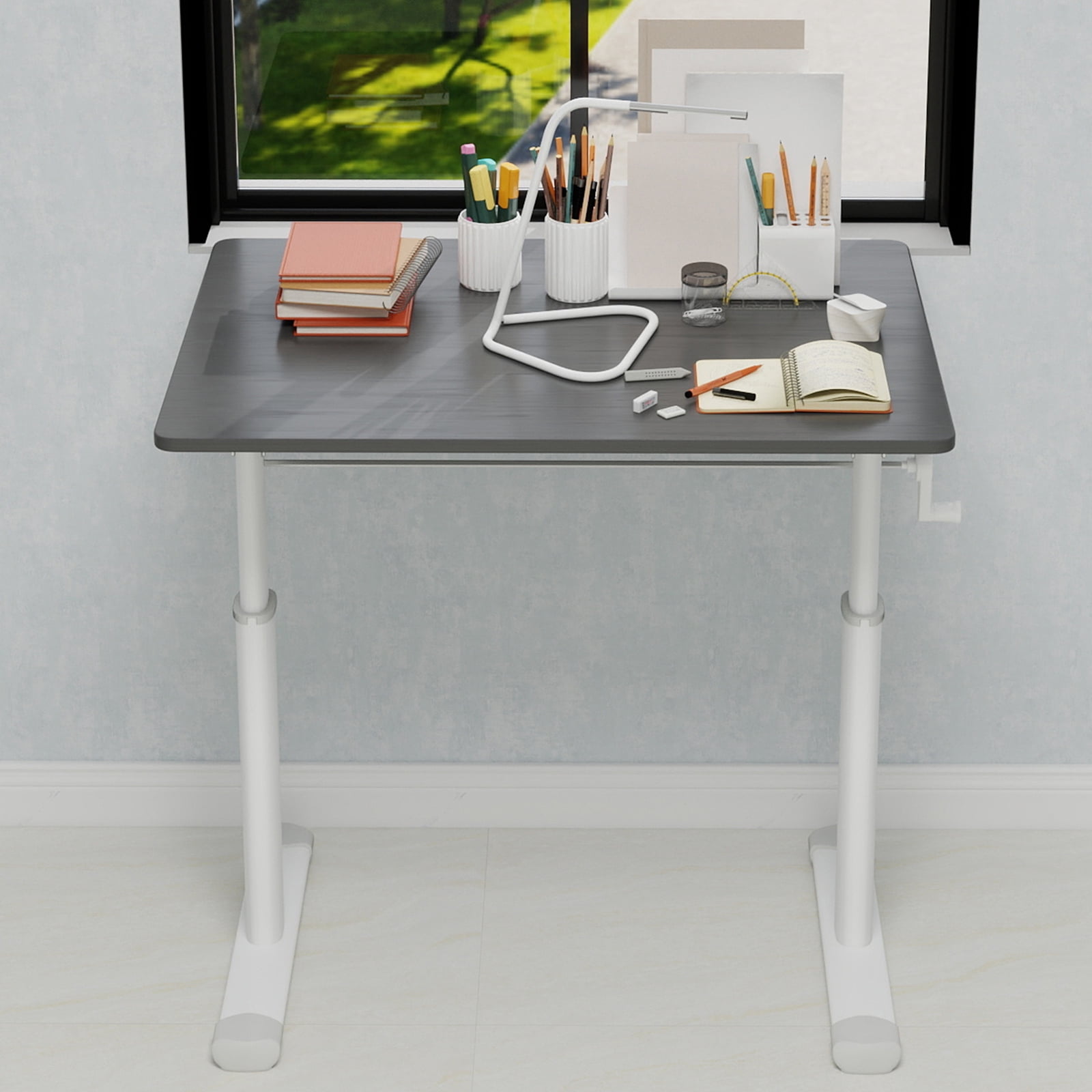 Adjustable Study Desk for Children and Adults, Height-Adjustable, Home Office Desk, Compact Design, 60x80cm