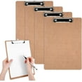 thumbnail image 4 of A4 Wooden Clip Folder Set 4-Piece for Office School File Storage and Note Taking, 4 of 4