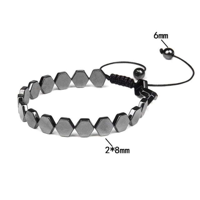 Pompotops Produits de Beauté en Solde, Cadeaux de Beauté pour Femmes, Bracelet Magnétique en Forme de Pierre Noire Rétro
