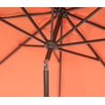 thumbnail image 5 of Safavieh Zimmerman 9' Market Crank UV Resistant Umbrella, Orange/White, 5 of 8