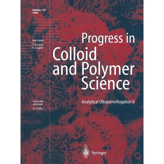 Progress in Colloid and Polymer Science Analytical Ultracentrifugation V, Book 113, (Paperback)