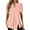 Pink, variant on Raeneomay Oversized T Shirts Women Summer Casual T-Shirt Solid V-Neck Hollowed-out Short Sleeve Pullover Blouse Tops