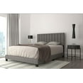 thumbnail image 4 of Modern Fabric Upholstered 60" Queen Bed in Grey, 4 of 7