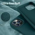 thumbnail image 4 of Compatible with iPhone 12 Pro Max Case, Soft Liquid Silicone Full Body Protective Slim Case with [Anti-Scratch Microfiber Lining] [Camera Protective] [Support Wireless Charging] - Teal, 4 of 14