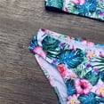 thumbnail image 3 of Huachaog Girls Swimsuits 2 Piece Floral Print Toddler Strap Kids Bikini Beachwear Swimming Set,7-8 Y, 3 of 5