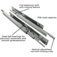 thumbnail image 2 of Hickory Hardware Hh075213 18" Full Extension Undermount Ball Bearing Drawer Slides -, 2 of 4