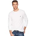 thumbnail image 2 of Nautica T-Shirt à Manches Longues Uni à Col Ras du Cou pour Homme, Blanc Éclatant, Petit, 2 of 4