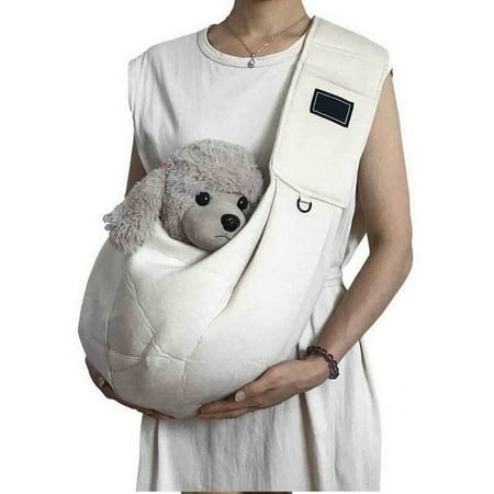Darzheoy Dog and Cat Sling Carrier - Hands Free Pet Papoose Bag - Soft Pouch and Tote Design - Suitable for Puppy  Small Dogs Cats Outdoor
