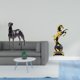 thumbnail image 2 of Elegante escultura de resina de animal, figura de y caballo, decoración moderna para el hogar, centro de mesa para sala de estar, dormitorio, es, 2 of 8