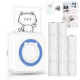 thumbnail image 1 of Label printer,Printer Support Bt Printer Printer 57mm Compatible With Printer Portable Printer With 11 Paper With Ios Android Paper Rolls Support Bt With 6 Thermal Paper Buzhi Pocket Printer, 1 of 7