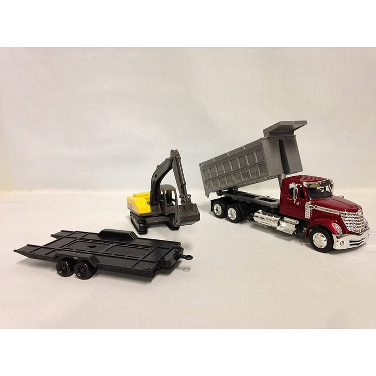 New Ray Toys, Diecast Model, Lonestar Dump Truck 1:43 Scale, Red