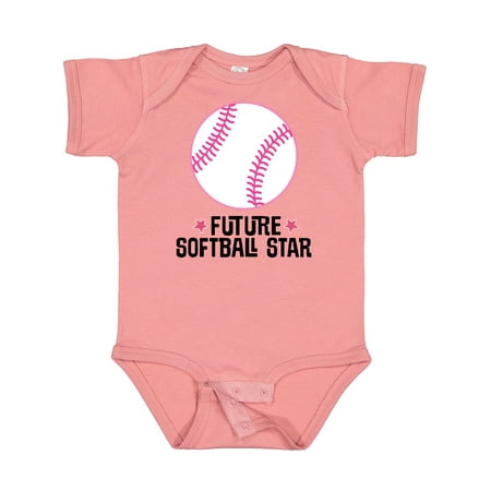 

Inktastic Future Softball Star Sports Gift Baby Girl Bodysuit